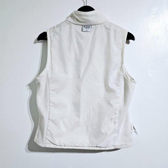 Columbia Medium Cream Lined SportSwear Quilted Zip-up Casual Vest - Picture 7 of 12